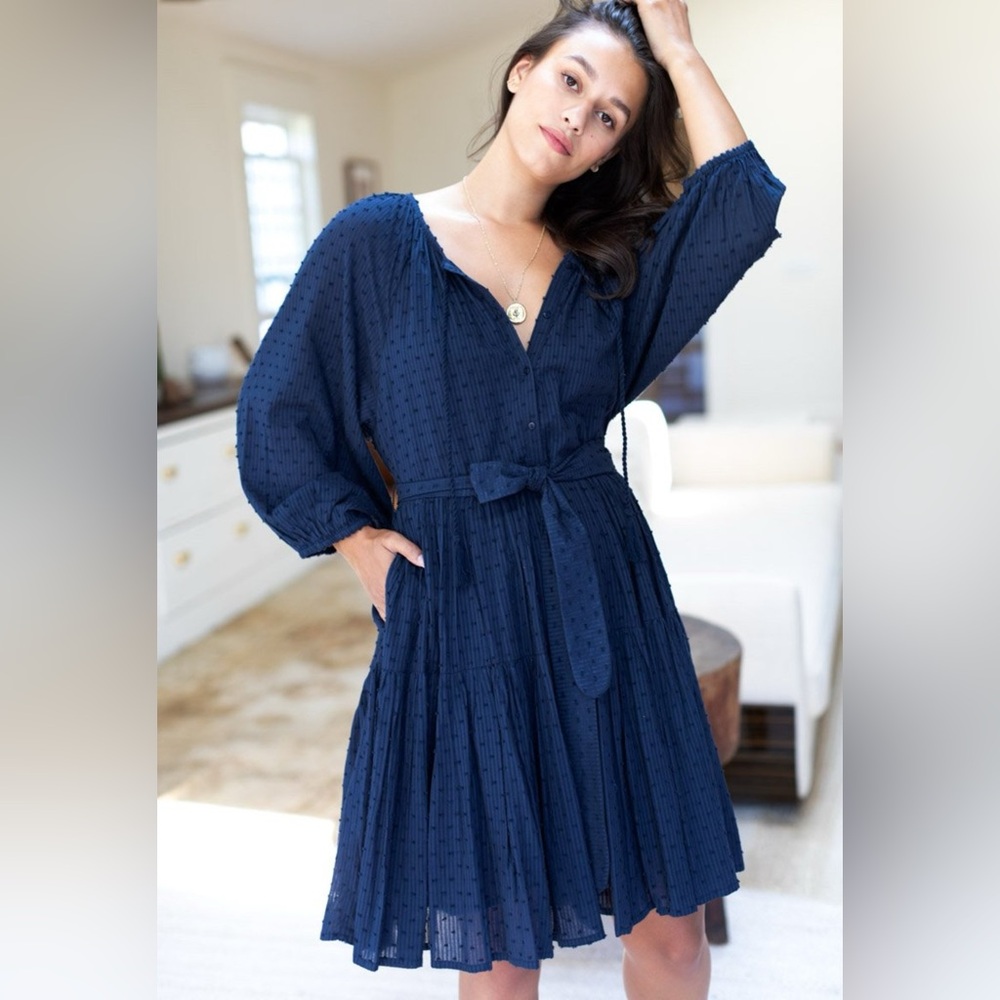Emerson Fry Blue Long Sleeve Dress